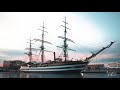 Italian navy  amerigo vespucci la nave pi bella del mondo porto vecchio di ancona 4k