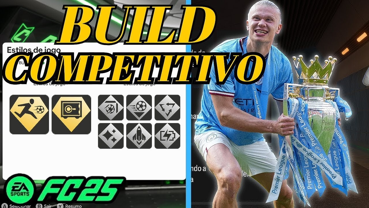 🎮 EA FC 25 CLUBS -  BUILD ATA estilo Haaland PRA JOGAR COMPETITIVO  ( NÍVEL 120 )
