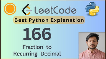 Leetcode 166. Breuk naar recurrent decimaal | HashMap + Simulatie | Python-oplossing