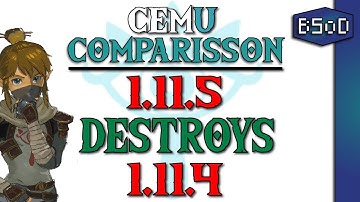 Cemu 1.11.4 VS 1.11.5 | Huge FPS Difference | Zelda BOTW