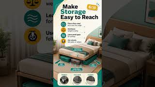 Storage Hacks for Small Bedrooms 🛏️ Slideshow #homeorganization #home #storagesolutions