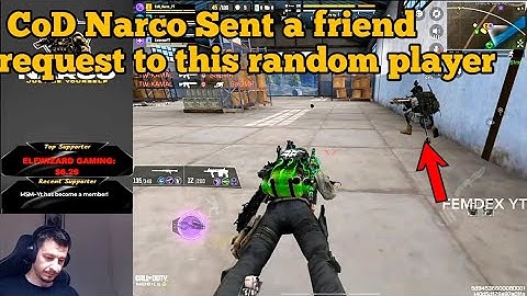 CoD Narco Sent a friend request to this Random Player  Call of Duty: Mobile