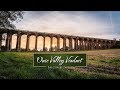 Ouse valley viaduct england drone flight 4k