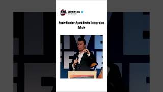 Borders Numbers Spark Heated Immigration Debate #charliekirk #debate #trending #viral #america #fyp
