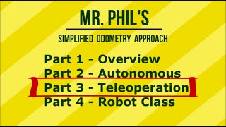 Simplified FTC Odometry. Part 3: Teleoperation