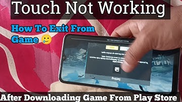 Touch Not Working after Downloading Game From Play Store  in Oppo A78 5g |How to exit?@Techmakanyt