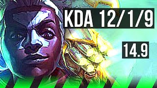 EKKO vs MASTER YI (JGL) | 12/1/9, 72% winrate, Dominating | TR Challenger | 14.9