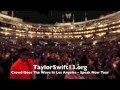 Crowd doing the wave taylor swift  speak now concert  los angeles