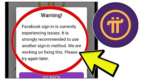 How To Fix Pi Network App Facebook sign-in is currently experiencing issues. Problem Solved