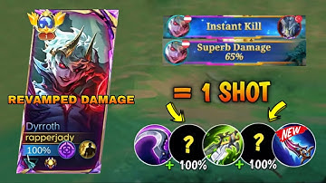 REVAMPED DYRROTH IS ACTUALLY UNKILLABLE NOW?! NEW OP BUILD IS HERE! 😱 - MLBB
