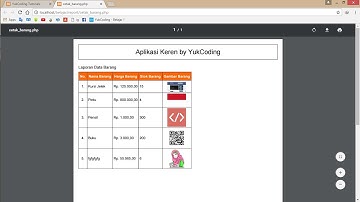 Membuat Report PDF dengan Looping Gambar Menggunakan html2pdf & PHP Mysqli (10)
