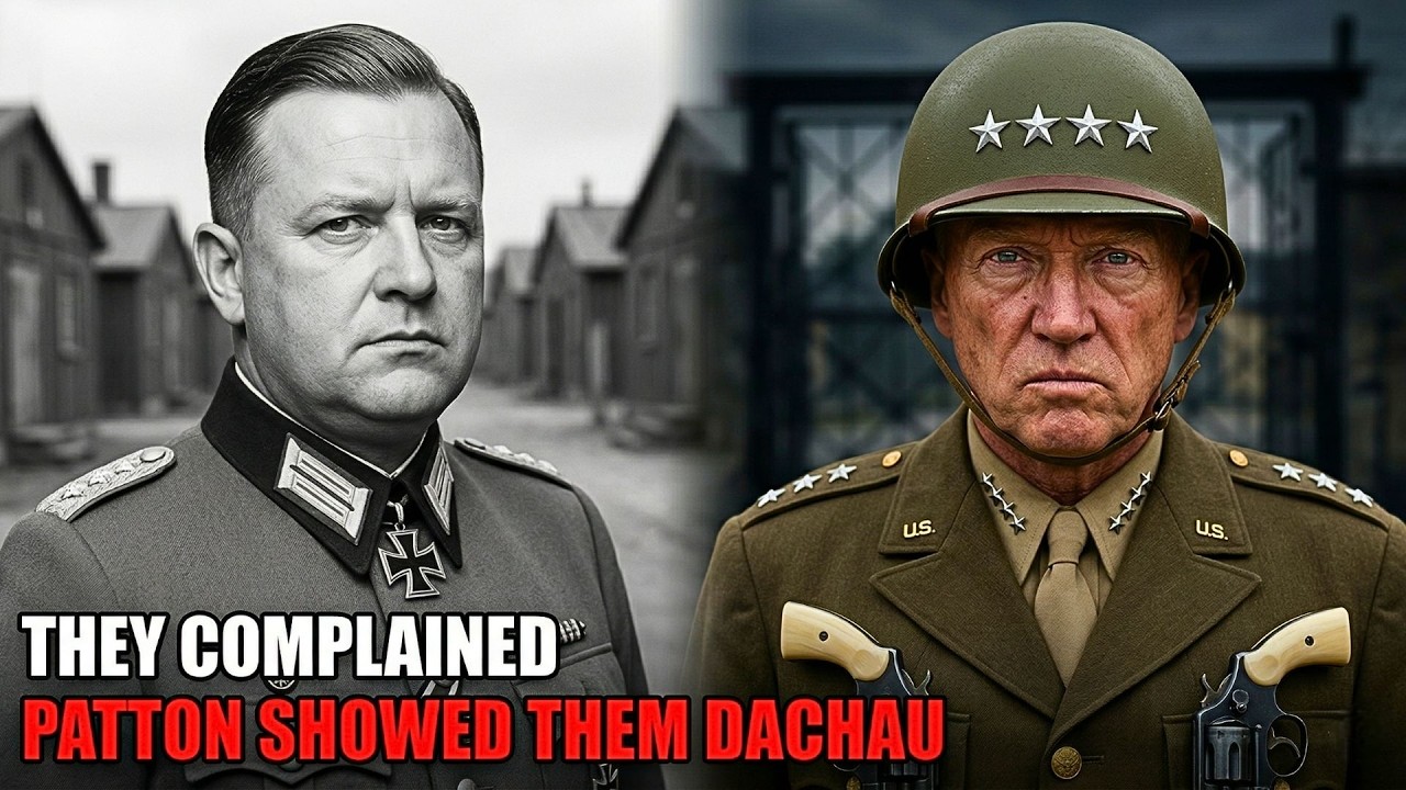 "German Officers Complained About POW Camp Conditions — Patton Showed Them Dachau"