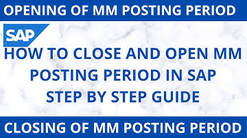 OPENING OF MM PERIOD IN SAP II CLOSING OF MM PERIOD IN SAP II T CODE  MMPV AND MMRV