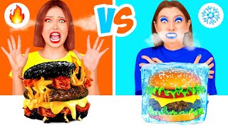 Hot vs Cold Food Challenge | Epic Food Battle by HAHANOM Challenge