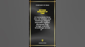 Beyond Borders of Time ⏳ AI transcends time How do Einstein and Hawking