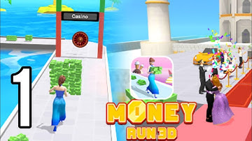 Money Run 3D 🤑 🎯Walkthrough Part - 1 All Levels Android / IOS Gameplay " BIG UPDATE!! 🤯 