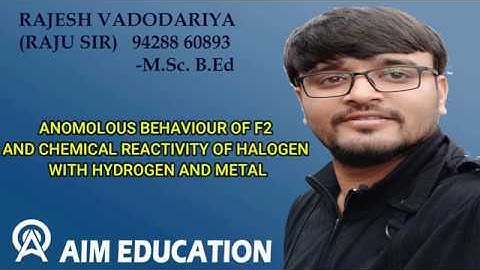 STD 12th SCI CHEMISTRY CH NO  7 ,LEC  4 P BLOCK GROUP 17 GUJARATI MEDIUM