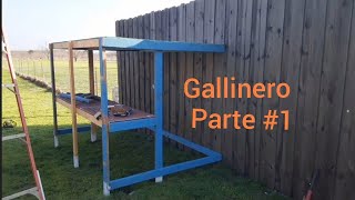 Haciendo un corral para gallinas o gallinero por primera vez parte #1