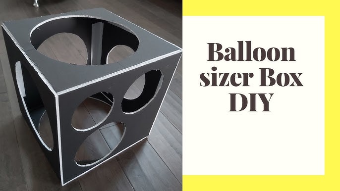 Balloon Sizer-I used a compass, white foam board from Dollar Tree