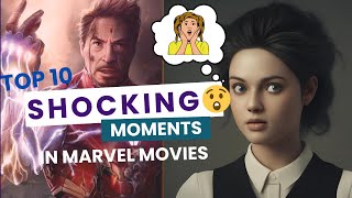 Top 10 Marvel Moments that make us Speechless #marvelstudios #spiderman #ironman #blackwidow #wanda