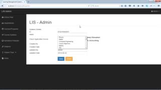 Learning management system organization module