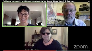 Webinar on biotensegrity with Handspring authors Graham Scarr and Susan Lowell de Solórzano