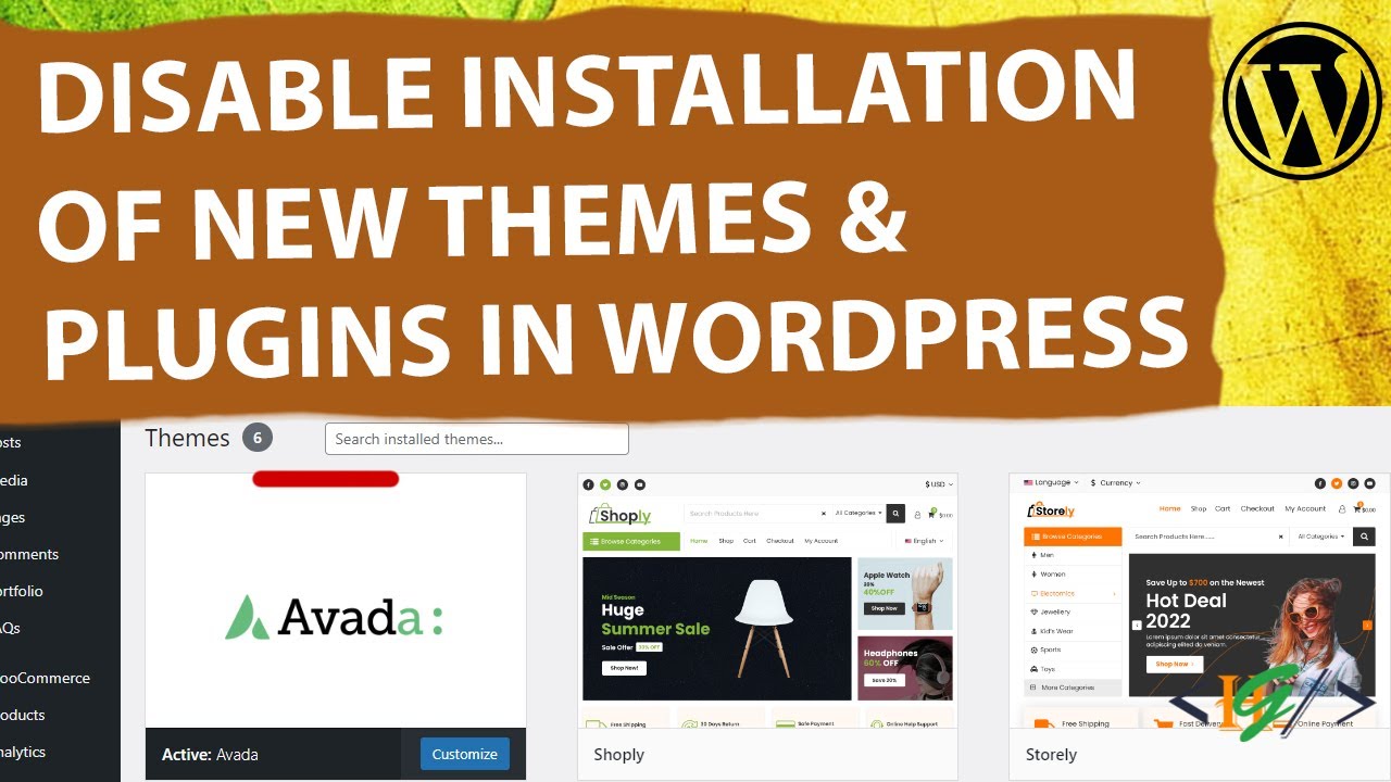 How to Disable Installation of New Themes and Plugins in WordPress ...