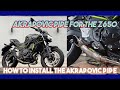 Akrapovic Exhaust for Kawasaki Z650 | Motorcycle Exhaust Installation | MotoSiko DIY