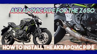 Akrapovic Exhaust for Kawasaki Z650 | Motorcycle Exhaust Installation | MotoSiko DIY