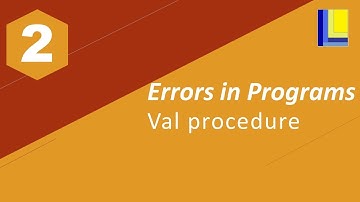 Errors in Programs Part 2 - Val Procedure