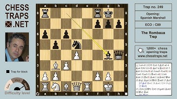 Spanish Marshall - The Rombaua Trap (trap no. 249)