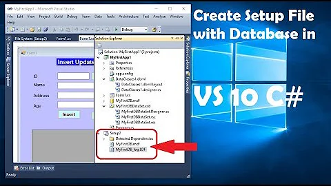 How to Create Setup File in c#.net Windows Application With Database .mdf Step By Step