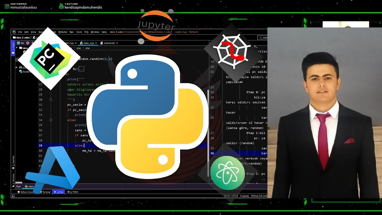 Python Eğitim Serisi #14 - Nesne Yönelimli Programlama OOP (Bölüm-3)