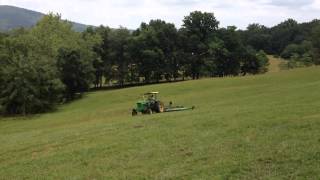 John Deere 4020 and HX15 Batwing Rotary Mower - Part 1 of 2 (July 2014)