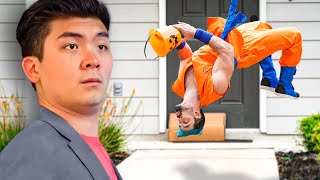 When The Trick Or Treater Knows Parkour - Ft. @Stevenhe