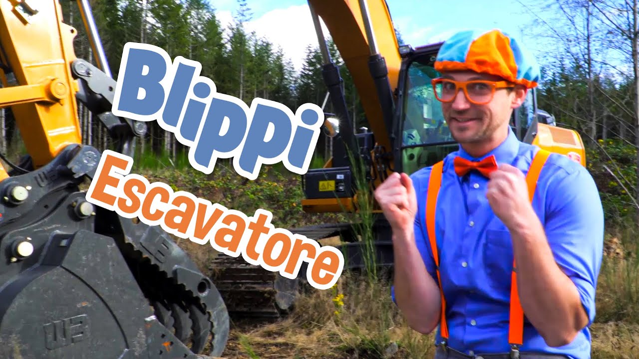 Blippi alla scoperta ell'escavatore | BLIPPI video per bambini | Moonbug Kids Cartoni Animati