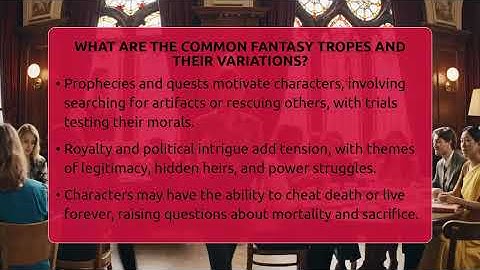 What Are The Common Fantasy Tropes And Their Variations? - The Prose Path