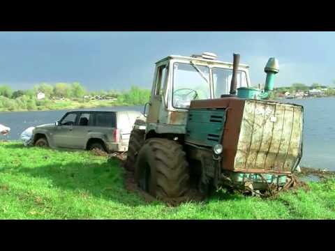 Nissan patrol test drive and russian monster tractors