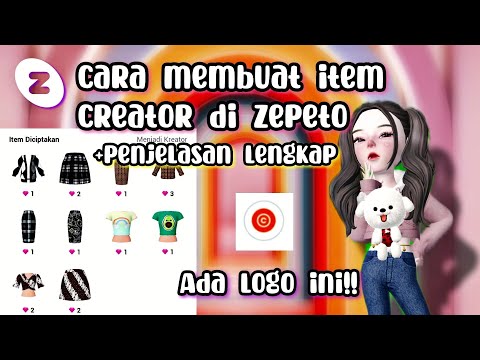 CARA MEMBUAT ITEM CREATOR DI ZEPETO + CARA LOGIN ZEPETO STUDIO?