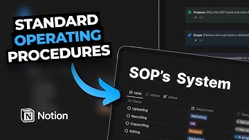 How to create Standard Operating Procedures in Notion
