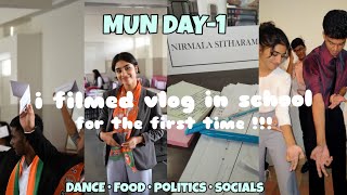 MODEL UNITED NATIONS||MUN -DAY1||vloged in school| drutisharma