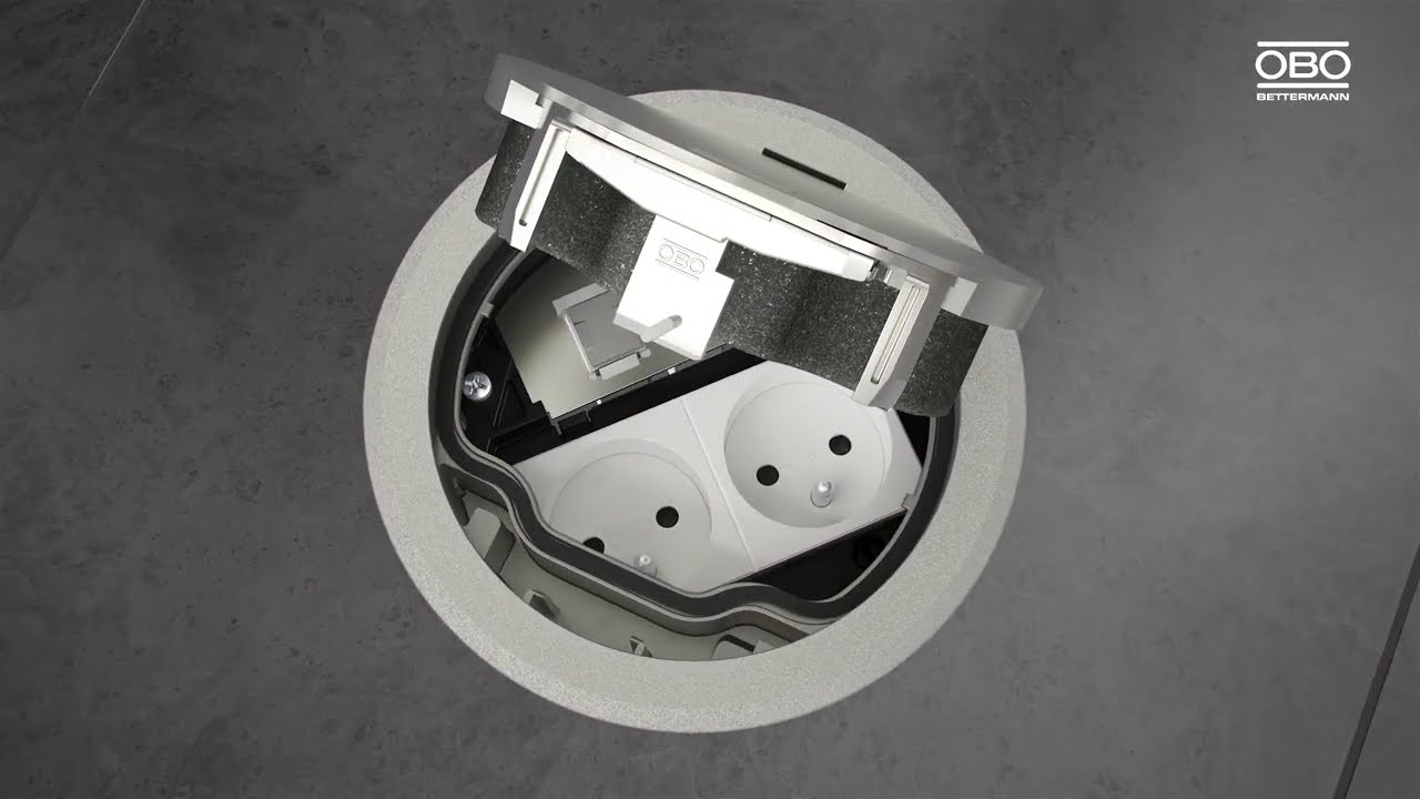 Installation GES R2 floor sockets