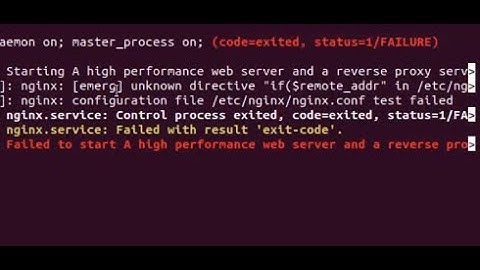 How to fixing nginx - unknown directive (if $remote_addr)