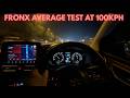 FRONX 1.0 BOOSTERJET AVERAGE TEST AT 100 KPH | CAN 1.0 TURBO PETROL GIVE GOOD MILEAGE ?