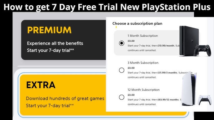 How to get free 14 DAY PS PLUS TRIAL without CREDIT CARD or