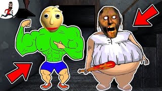 Fat Granny and Baldi vs Grandpa (full Story) 🔥funny horror animation vs Aliashraf