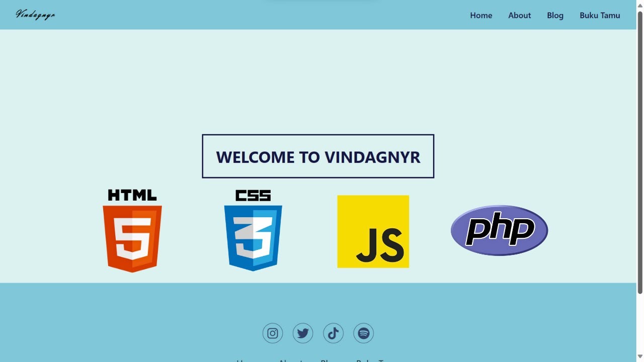 Website Sederhana dengan HTML, CSS, JavaScript, dan PHP - YouTube