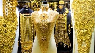 GOLD JEWELLERY,  دبي, GOLD MARKET DUBAI, سوق الذهب, GOLD BANGLES, GOLD NECKLACE, GOLD JEWELLERY