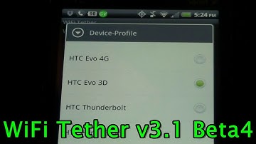 WiFi Tether For Root Users Now Supports The HTC EVO 3D!