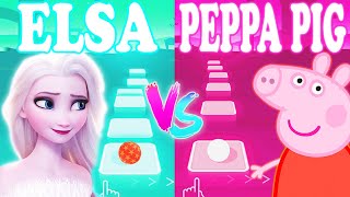 Frozen Elsa Let It Go Vs Peppa Pig Song - Tiles Hop EDM Rush! screenshot 3